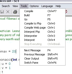 Screenshot for Scriptol PHP Compiler 7.0