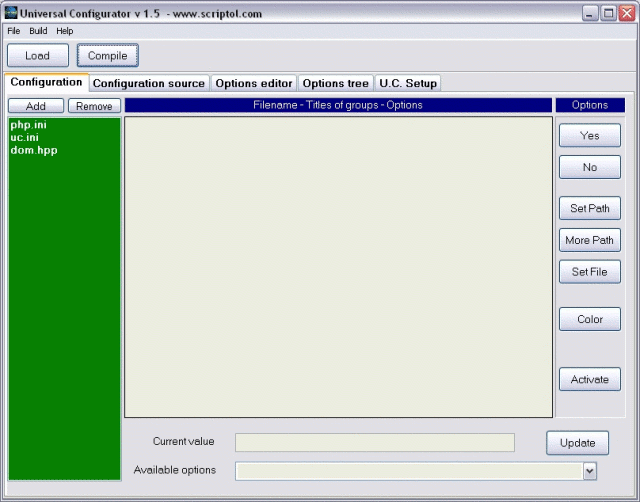 Screenshot for Universal Configurator 1.5